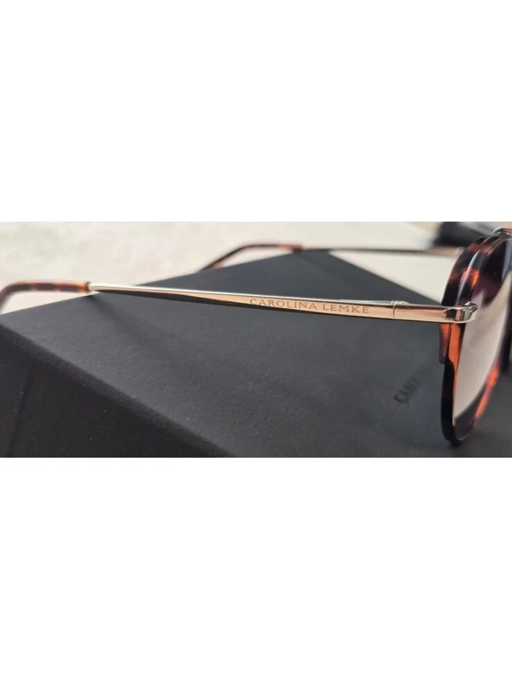 NEW Carolina Lemke CL3115-4 Sunglasses – Demi/Gold – Size 56-17-145
